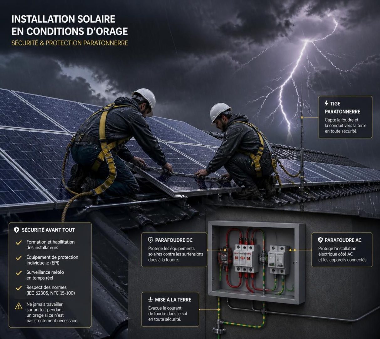 découvrez pourquoi l'installation d'un parafoudre est essentielle pour protéger vos panneaux solaires contre les impacts de la foudre et assurer leur performance et sécurité.