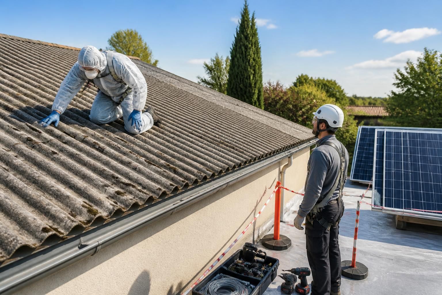 découvrez si l'installation de panneaux solaires sur un toit en fibrociment amianté est sûre, les précautions à prendre et les réglementations à respecter pour éviter tout risque.