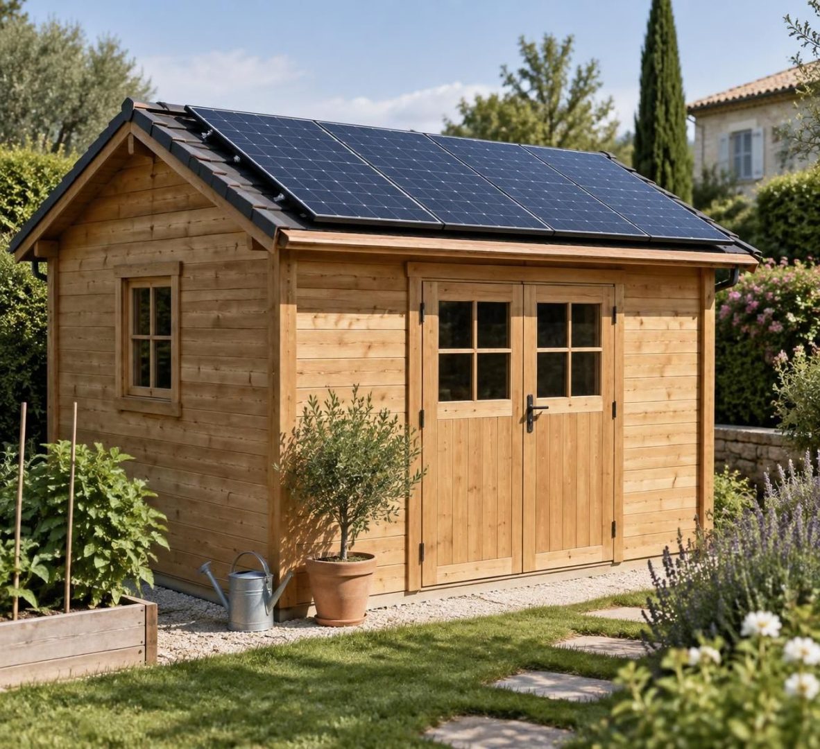 découvrez comment installer des panneaux solaires sur un abri de jardin en bois : vérifications de structure, choix du matériel et précautions à prendre.