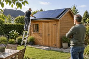 découvrez comment installer des panneaux solaires sur un abri de jardin en bois : vérifications de structure, choix du matériel, sécurité et précautions à prendre.